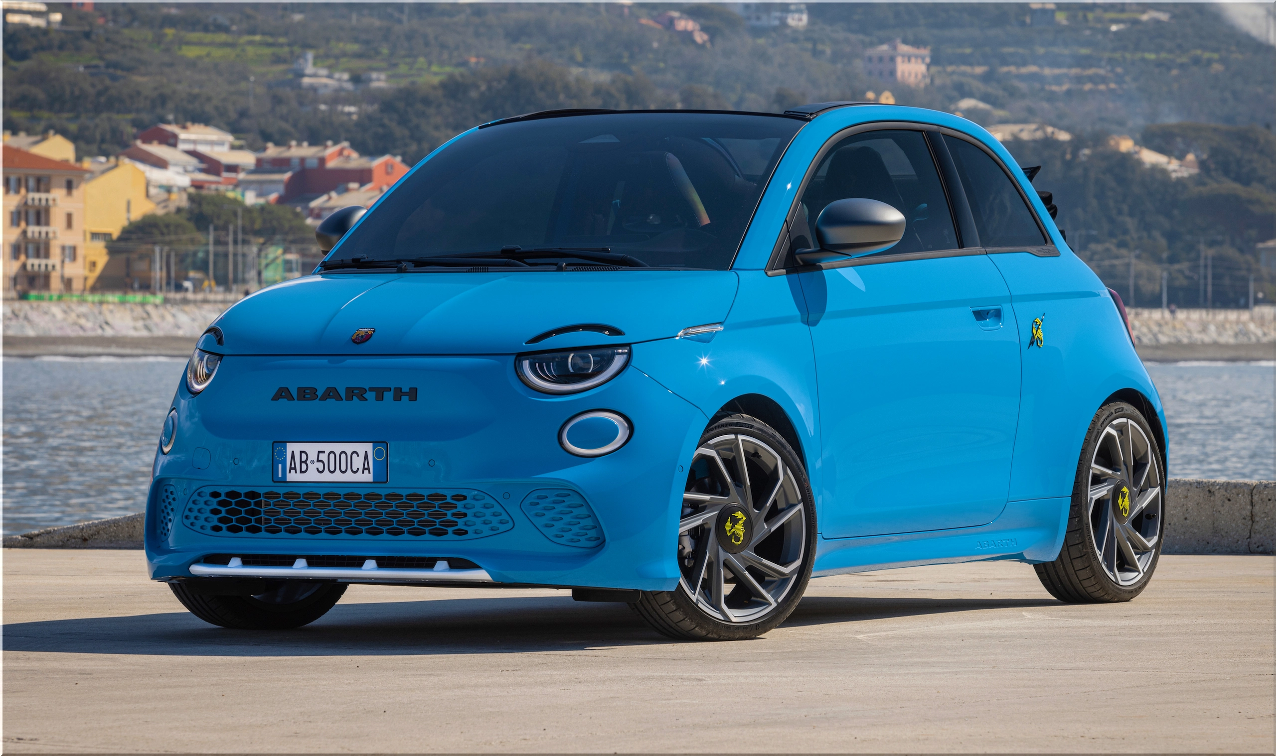 The new Abarth 500e is an electric hot hatch with 149bhp